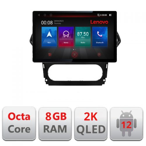 VPX Navigatie dedicata Lenovo Ford Mondeo 2010-2014 N-MONDEO-CLIMA, Ecran 2K QLED 13″,Octacore,8Gb RAM,128Gb Hdd,4G,360,DSP,Carplay,Bluetooth