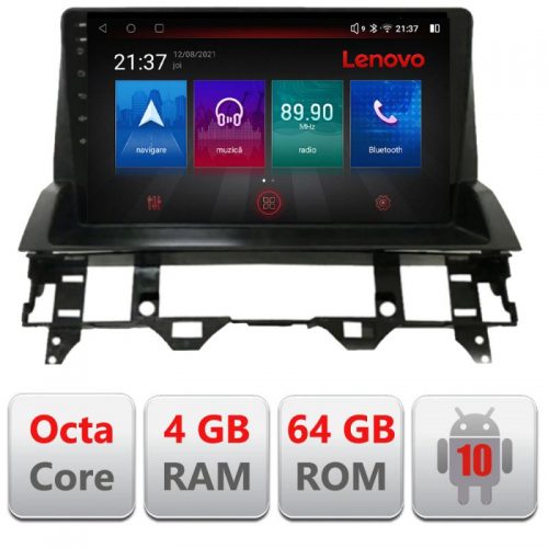 VPX Navigatie dedicata Lenovo Mazda 6 2004-2008 E-MZD6, Octacore, 4Gb RAM, 64Gb Memorie, 4G, Qled, 360, DSP, Carplay,Bluetooth