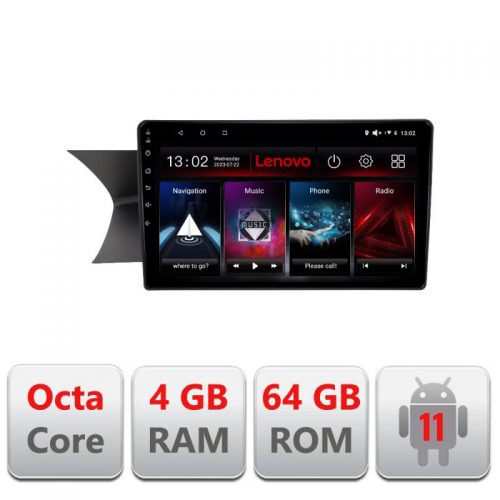 VPX Navigatie dedicata Lenovo Mercedes C W204 NTG4.5 2012-2015, Octacore Qualcomm, 4Gb RAM, 64Gb Hdd, 4G, Qled, DSP, Carplay, Bluetooth