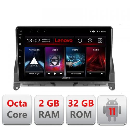 VPX Navigatie dedicata Lenovo Mercedes W204 2008-2012 D-W204, Octacore Qualcomm, 2Gb RAM, 32Gb Hdd, 4G, Qled, DSP, Carplay, Bluetooth