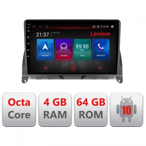 VPX Navigatie dedicata Lenovo Mercedes W204 2008-2012 E-W204, Octacore, 4Gb RAM, 64Gb Hdd, 4G, Qled, 360, DSP, Carplay,Bluetooth