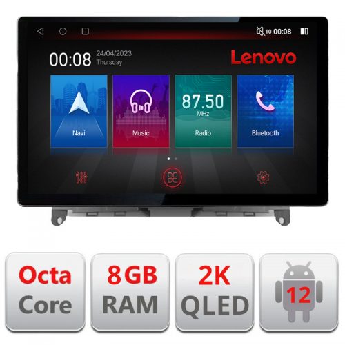 VPX Navigatie dedicata Lenovo Mercedes W204 2008-2012 N-W204, Ecran 2K QLED 13″,Octacore,8Gb RAM,128Gb Hdd,4G,360,DSP,Carplay,Bluetooth