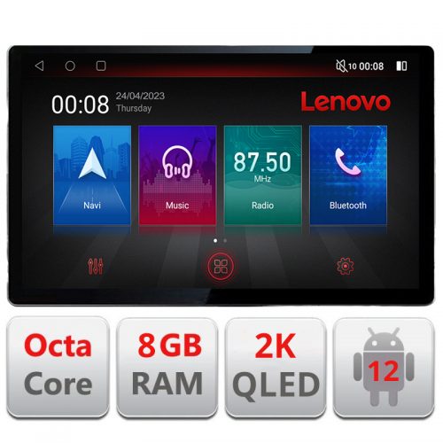 VPX Navigatie dedicata Lenovo Opel Astra H 2006-2015, Ecran 2K QLED 13″,Octacore,8Gb RAM,128Gb Hdd,4G,360,DSP,Carplay,Bluetooth
