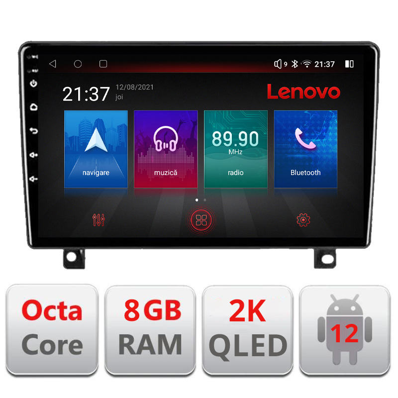 Navigatie dedicata Lenovo Opel Astra H 2006-2015 Octacore, 8 Gb RAM, 128 Gb Hdd, 4G, Qled 2K, DSP, Carplay AA, 360,Bluetooth