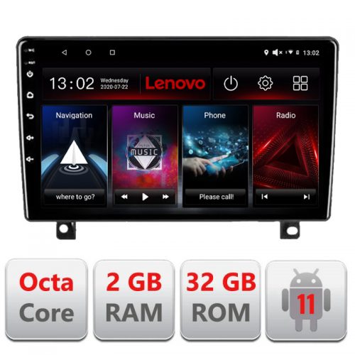 VPX Navigatie dedicata Lenovo Opel Astra H 2006-2015, Octacore Qualcomm, 2Gb RAM, 32Gb Hdd, 4G, Qled, DSP, Carplay, Bluetooth