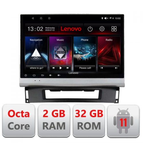 VPX Navigatie dedicata Lenovo Opel Astra J D-072, Octacore Qualcomm, 2Gb RAM, 32Gb Hdd, 4G, Qled, DSP, Carplay, Bluetooth