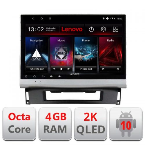 VPX Navigatie dedicata Lenovo Opel Astra J L-072, Octacore, 4Gb RAM, 64Gb Hdd, 4G, QLED 2K, DSP, Carplay, Bluetooth