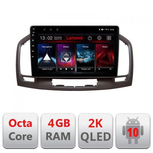 VPX Navigatie dedicata Lenovo Opel Insignia 2009-2013 L-114 , Octacore, 4Gb RAM, 64Gb Hdd, 4G, QLED 2K, DSP, Carplay, Bluetooth