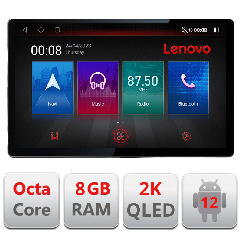 Navigatie dedicata Lenovo Opel Zafira Corsa Astra Antara Vectra 2005-2014 N-ZAFIRN-B, Ecran 2K QLED 13",Octacore,8Gb RAM,128Gb...