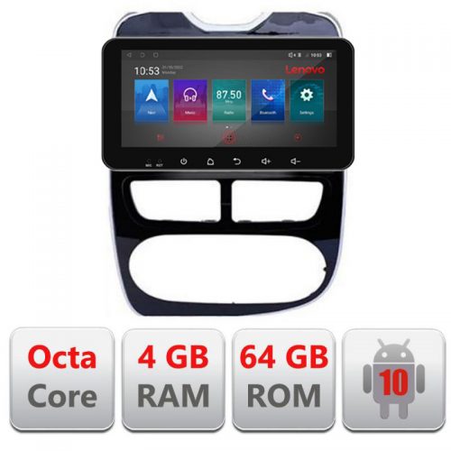 VPX Navigatie dedicata Lenovo Renault Clio 4 V1 I-467 4+64, Ecran QLED 10.33″, Octacore, 4Gb RAM, 64Gb Memorie, 4G, 360, DSP, Carplay,Bluetooth