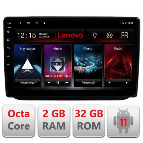 VPX Navigatie dedicata Lenovo Skoda Fabia 2 2009-2014, Octacore Qualcomm, 2Gb RAM, 32Gb Hdd, 4G, Qled, DSP, Carplay, Bluetooth