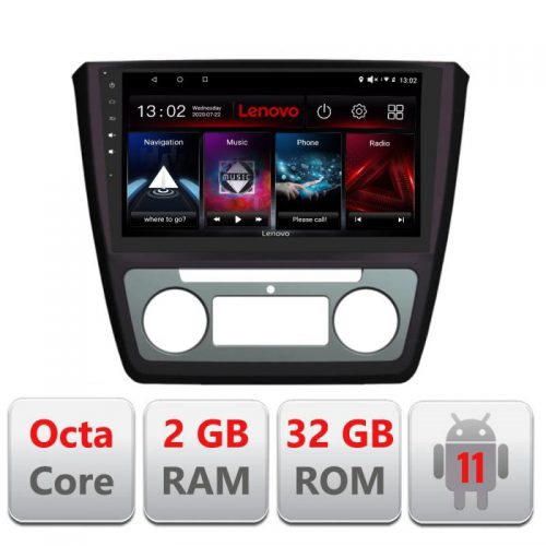 VPX Navigatie dedicata Lenovo Skoda Yeti 2009-2014 D-YETI, Octacore Qualcomm, 2Gb RAM, 32Gb Hdd, 4G, Qled, DSP, Carplay, Bluetooth