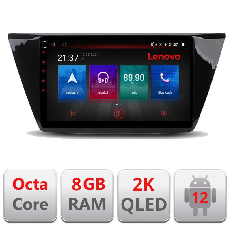 Navigatie dedicata Lenovo Volkswagen Tiguan 2016- M-5883 Octacore, 8 Gb RAM, 128 Gb Memorie, 4G, Qled 2K, DSP, Carplay AA, 360,Bluetooth