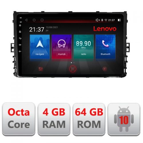VPX Navigatie dedicata Lenovo VW 2DIN 2018- E-933, Octacore, 4Gb RAM, 64Gb Hdd, 4G, Qled, 360, DSP, Carplay,Bluetooth