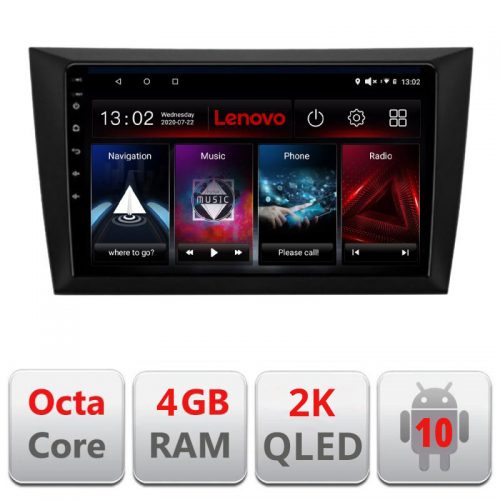 VPX Navigatie dedicata Lenovo VW Golf6 2009-2013 L-GOLF6, Octacore, 4Gb RAM, 64Gb Hdd, 4G, QLED 2K, DSP, Carplay, Bluetooth