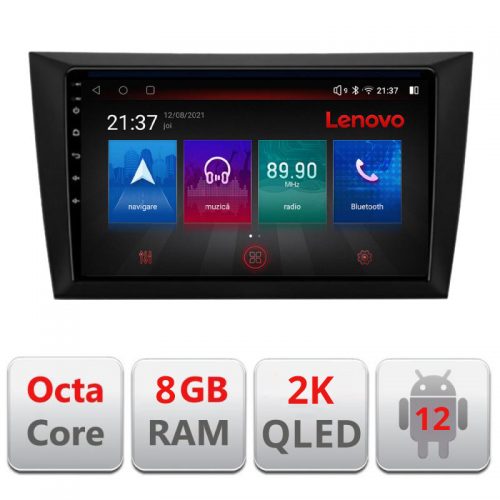 VPX Navigatie dedicata Lenovo VW Golf6 2009-2013 M-GOLF6 Octacore, 8 Gb RAM, 128 Gb Hdd, 4G, Qled 2K, DSP, Carplay AA, 360,Bluetooth
