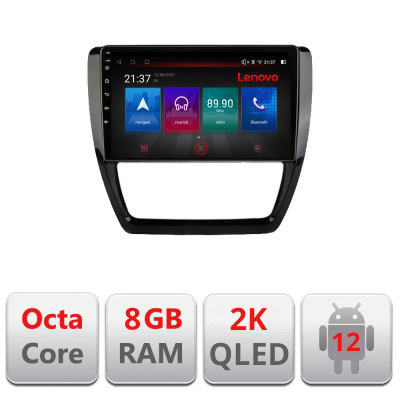 Navigatie dedicata Lenovo VW Jetta 2011-2018 M-JETTA-15 Octacore, 8 Gb RAM, 128 Gb Memorie, 4G, Qled 2K, DSP, Carplay AA, 360,Bluetoothn