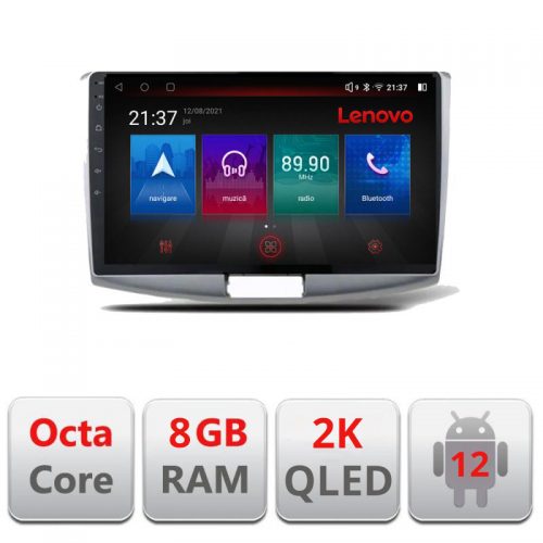 VPX Navigatie dedicata Lenovo VW Passat 2010-2015 M-267 Octacore, 8 Gb RAM, 128 Gb Memorie, 4G, Qled 2K, DSP, Carplay AA, 360,Bluetooth