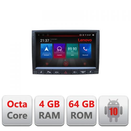 VPX Navigatie dedicata Lenovo VW Touareg 2004-2010, Octacore, 4Gb RAM, 64Gb Hdd, 4G, Qled, 360, DSP, Carplay,Bluetooth