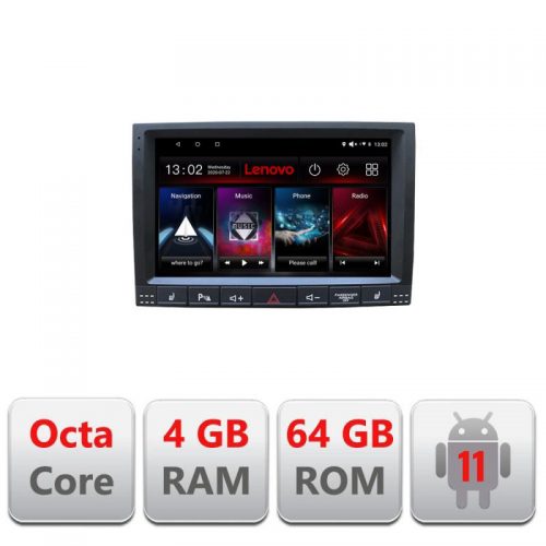 VPX Navigatie dedicata Lenovo VW Touareg 2004-2010 , Octacore Qualcomm, 4Gb RAM, 64Gb Hdd, 4G, Qled, DSP, Carplay, Bluetooth