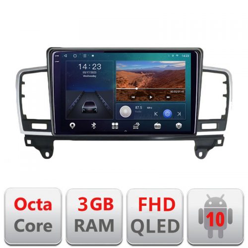 VPX Navigatie dedicata Mercedes ML W166 NTG4.5 B-W166 Android Ecran QLED octa core 3+32 carplay android auto KIT-w166+EDT-E309V3