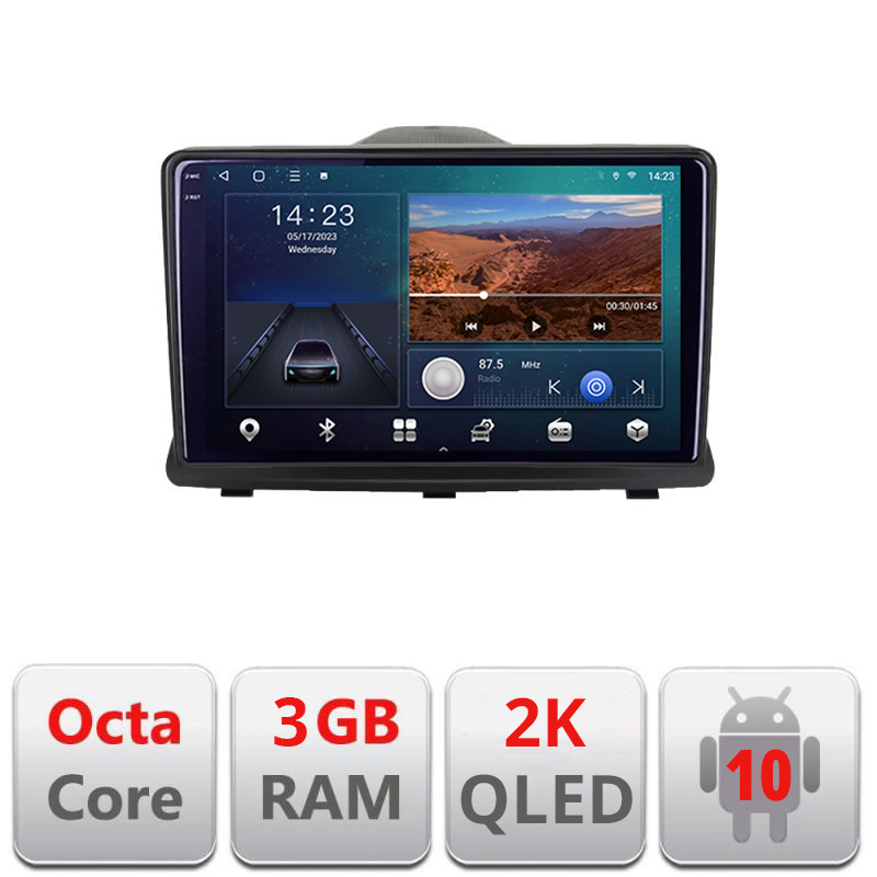 Navigatie dedicata Opel Antara B-019 Android Ecran 2K QLED octa core 3+32 carplay android auto KIT-019+EDT-E309V3-2K