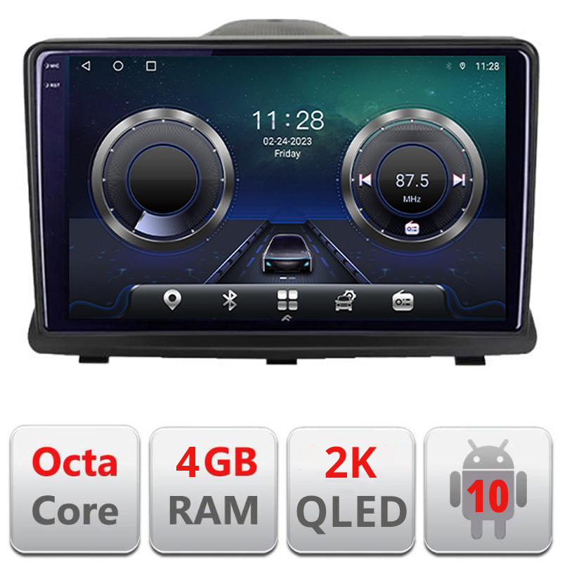 Navigatie dedicata Opel Antara C-019 Android Octa Core Ecran 2K QLED GPS 4G 4+32GB 360 KIT-019+EDT-E409-2K