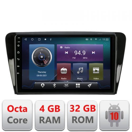 VPX Navigatie dedicata Skoda Rapid Seat Toledo 2013+ Android radio gps internet Octa core 4+32 Kit-rapid+EDT-E409