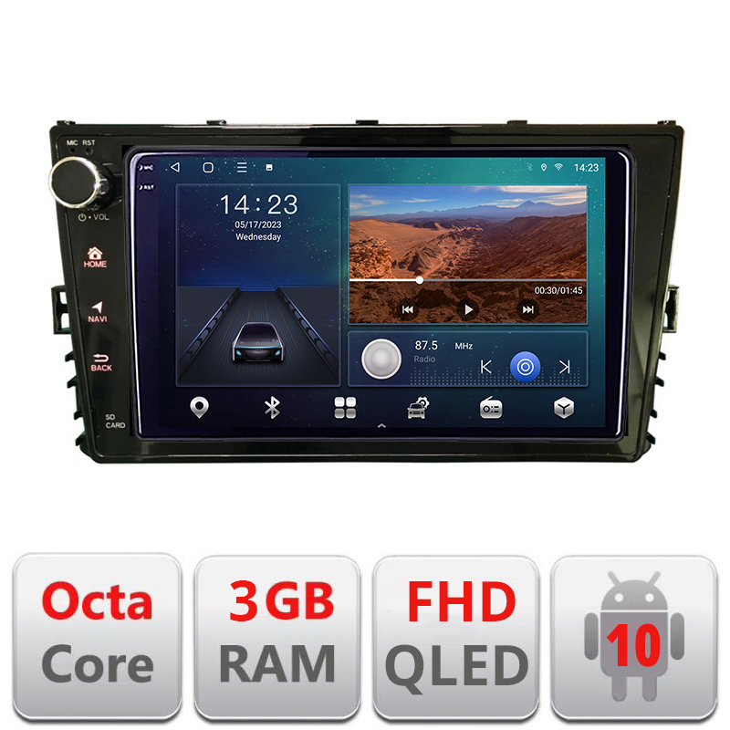 Navigatie dedicata VW masini dupa 2018 Android Ecran QLED octa core 3+32 carplay android auto kit-vw-universal-2018++EDT-E309V3