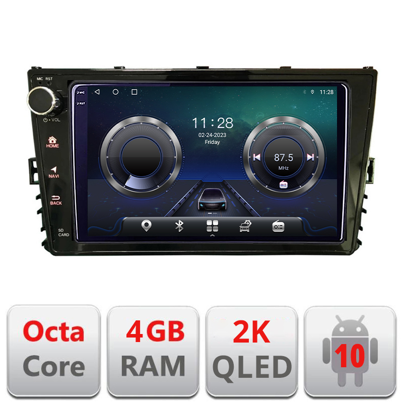 Navigatie dedicata VW masini dupa 2018 Android Octa Core Ecran 2K QLED GPS 4G 4+32GB 360 kit-vw-universal-2018++EDT-E409-2K