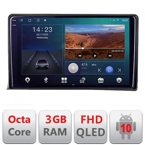 VPX Navigatie dedicata vw multivan 2003-2015 B-MULTIVAN Android Ecran QLED octa core 3+32 carplay android auto KIT-multivan+EDT-E309V3