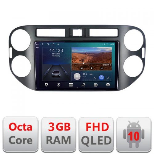 VPX Navigatie dedicata VW Tiguan 2009-2015 Android Ecran QLED octa core 3+32 carplay android auto KIT-489v2+EDT-E309V3