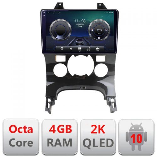 VPX Navigatie dedicata Peugeot 3008 C-323 Android Octa Core Ecran 2K QLED GPS 4G 4+32GB 360 KIT-323+EDT-E409-2K